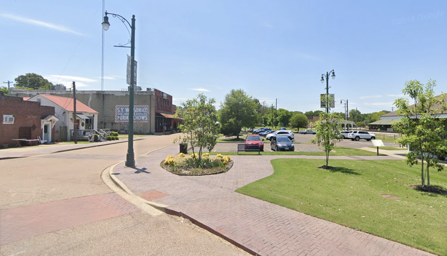 Historic Depot Square in Arlington, Tennessee